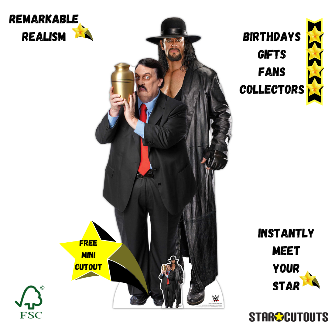 The Undertaker and Paul Bearer WWE Cardboard Cutout