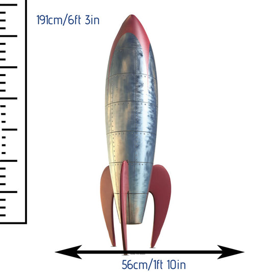 Vintage Space Rocket Spacecraft Tall Cutout - mycardboardcutout