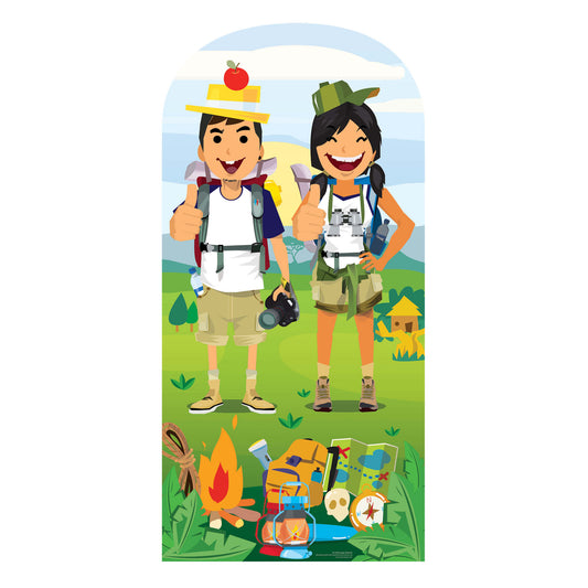 Hiking Double Camp Site Stand-In Cardboard Cutout - mycardboardcutout