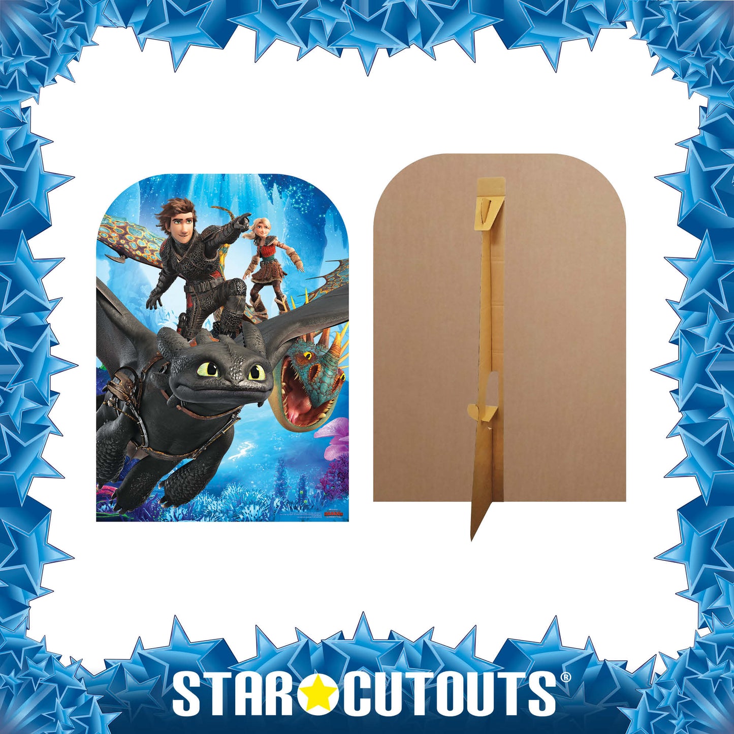 How to Train Your Dragon 3 Stand-In Toothless Hiccup Stormfly Astrid Cardboard Cutout - mycardboardcutout