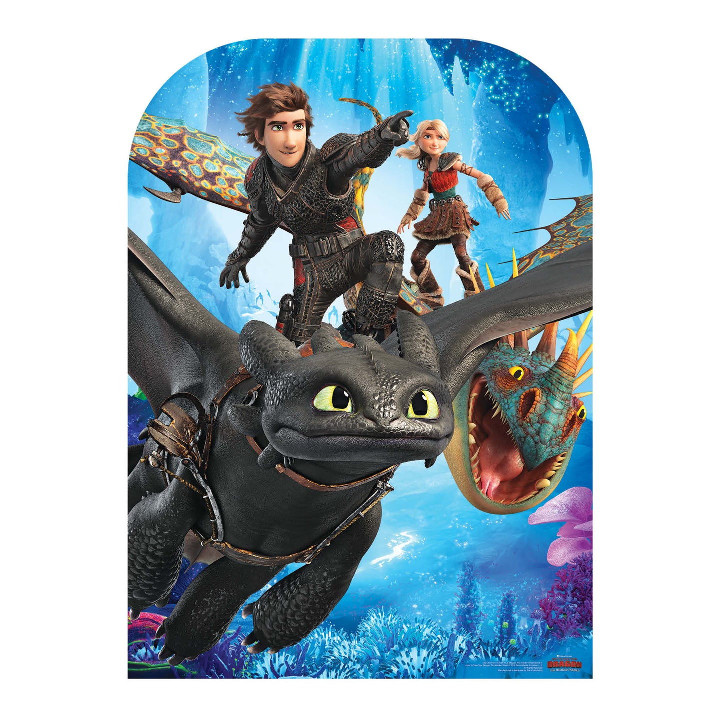 How to Train Your Dragon 3 Stand-In Toothless Hiccup Stormfly Astrid Cardboard Cutout - mycardboardcutout