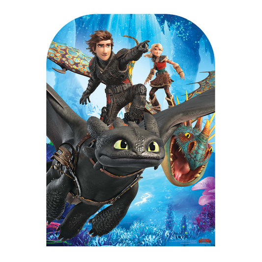 How to Train Your Dragon 3 Stand-In Toothless Hiccup Stormfly Astrid Cardboard Cutout - mycardboardcutout