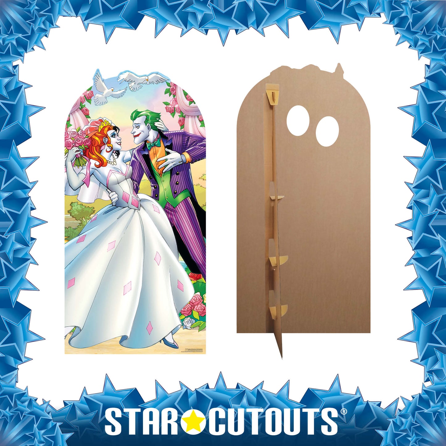 Joker Harley Quinn Wedding StandIn Cardboard Cutout - mycardboardcutout