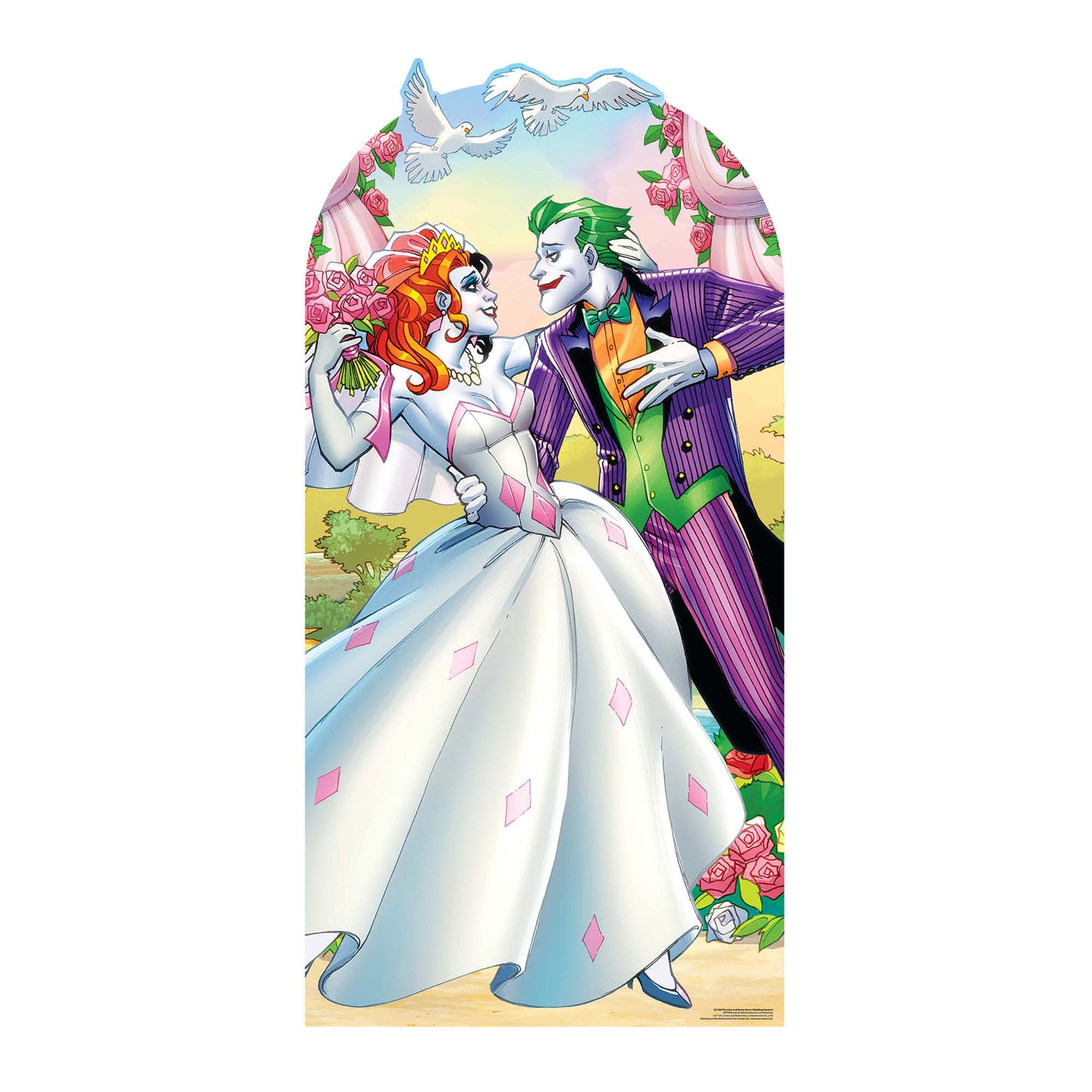 Joker Harley Quinn Wedding StandIn Cardboard Cutout - mycardboardcutout