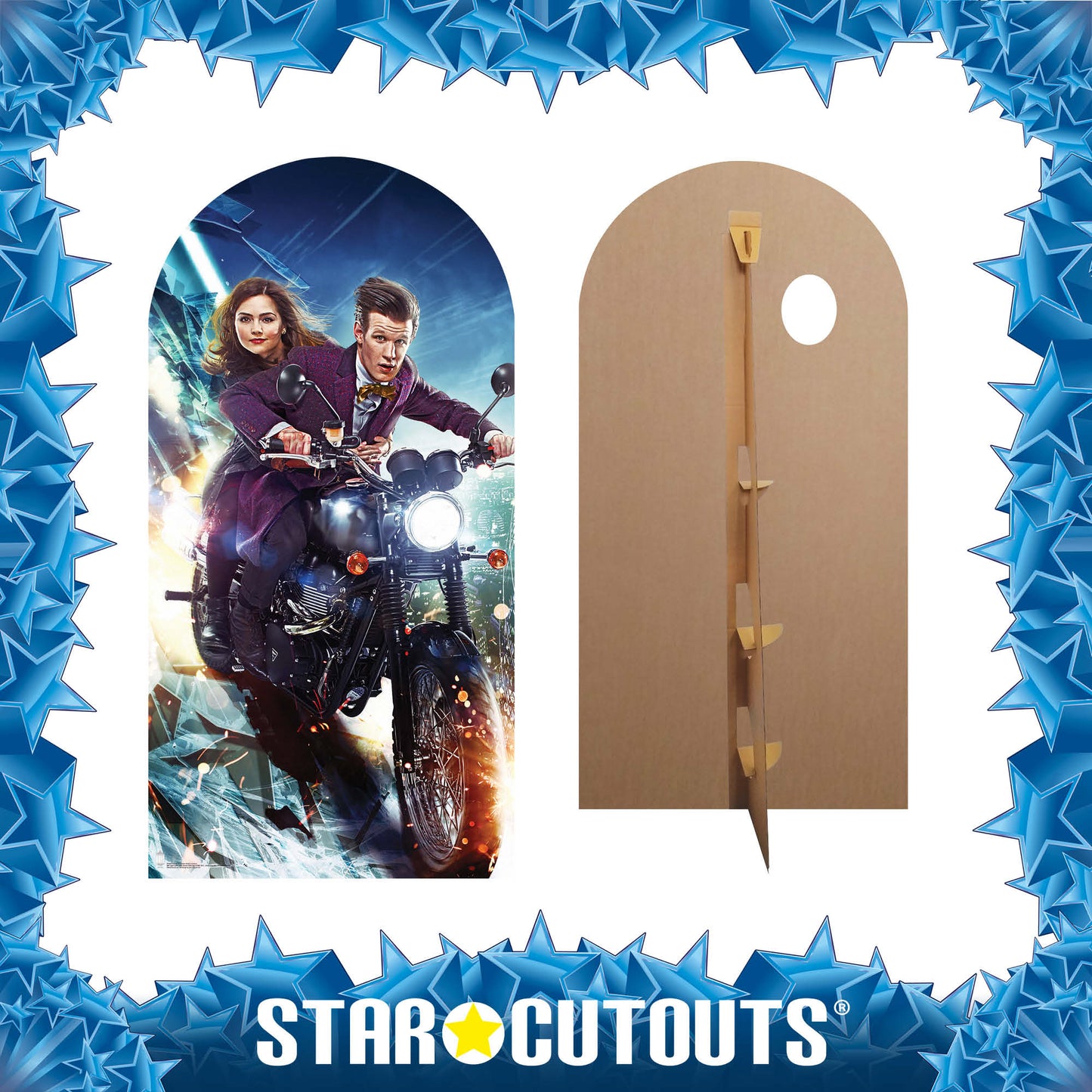The Doctor and Clara Stand In Cardboard Cutout - mycardboardcutout