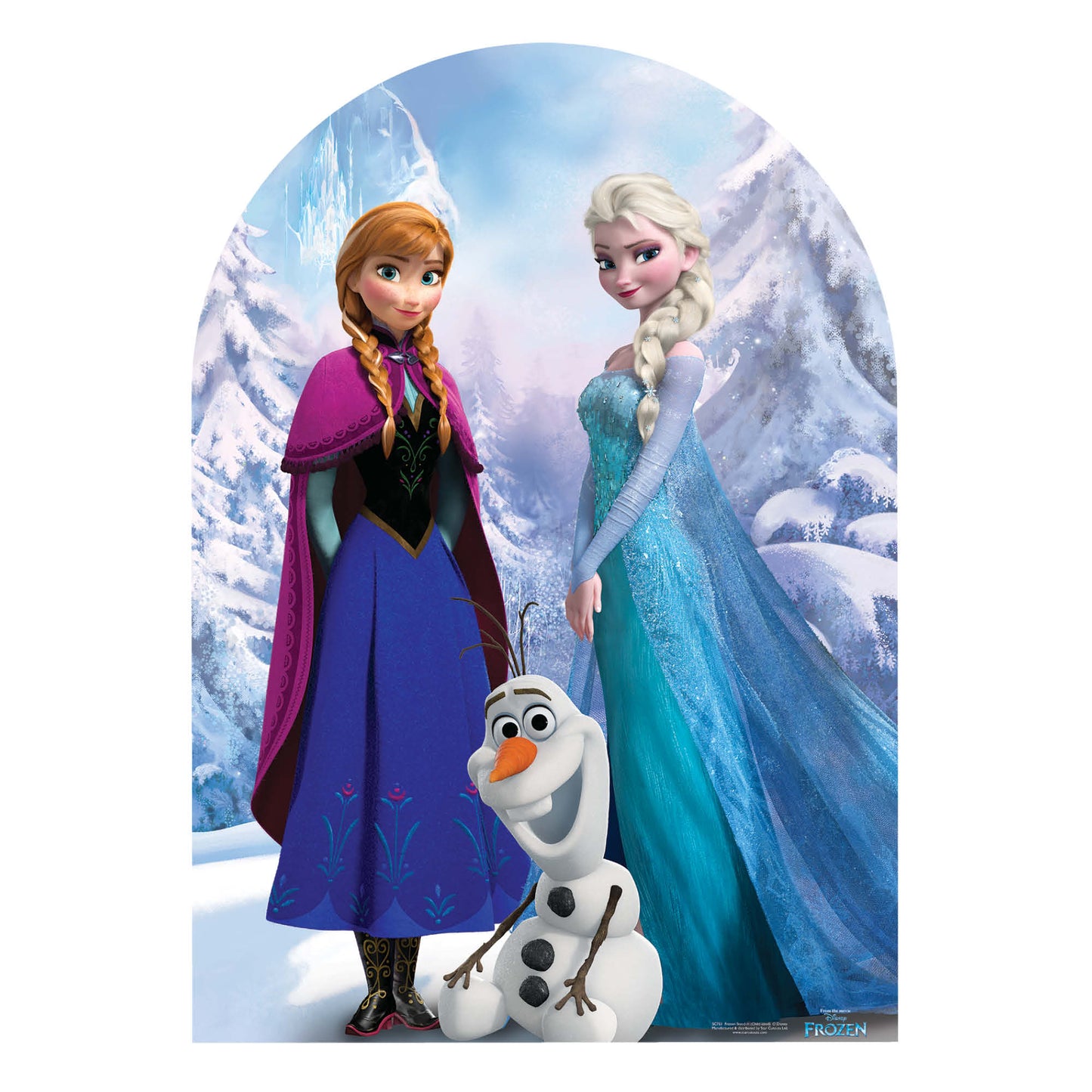 Frozen Stand In Child Size Anna Elsa Olaf Cardboard Cutout