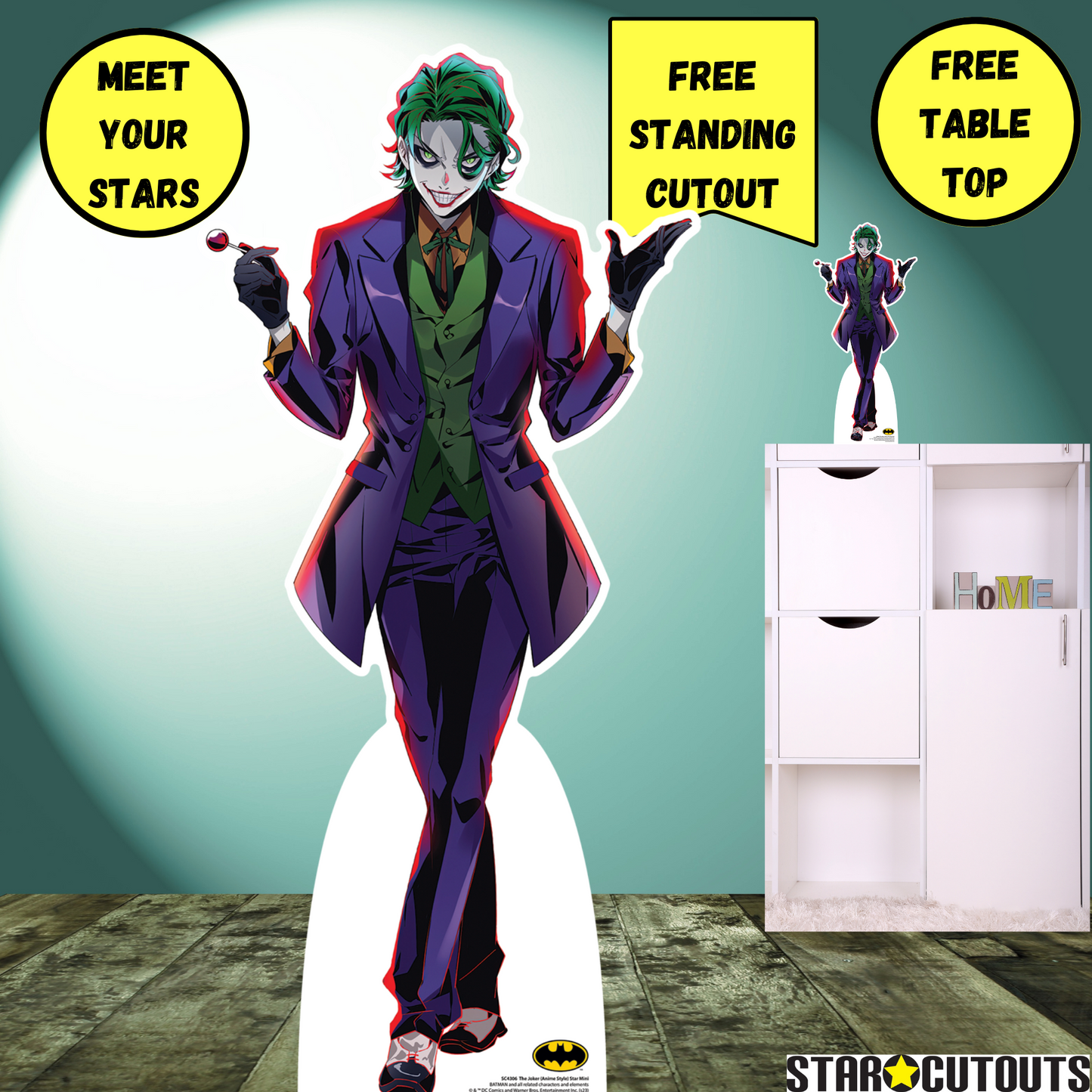 The Joker Anime Style Cardboard Cutout - mycardboardcutout