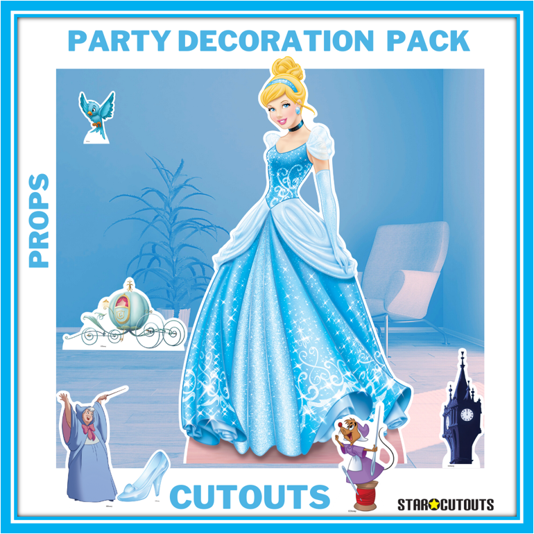 Beautiful Cinderella Cardboard Cutout Party Decorations