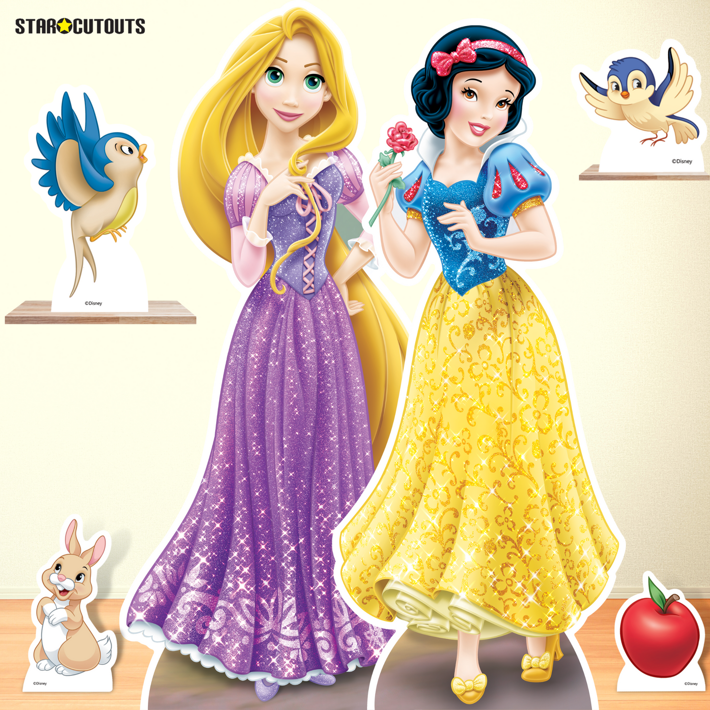 Snow White Cardboard Cutout Party Decorations With Six Mini Party Decorations