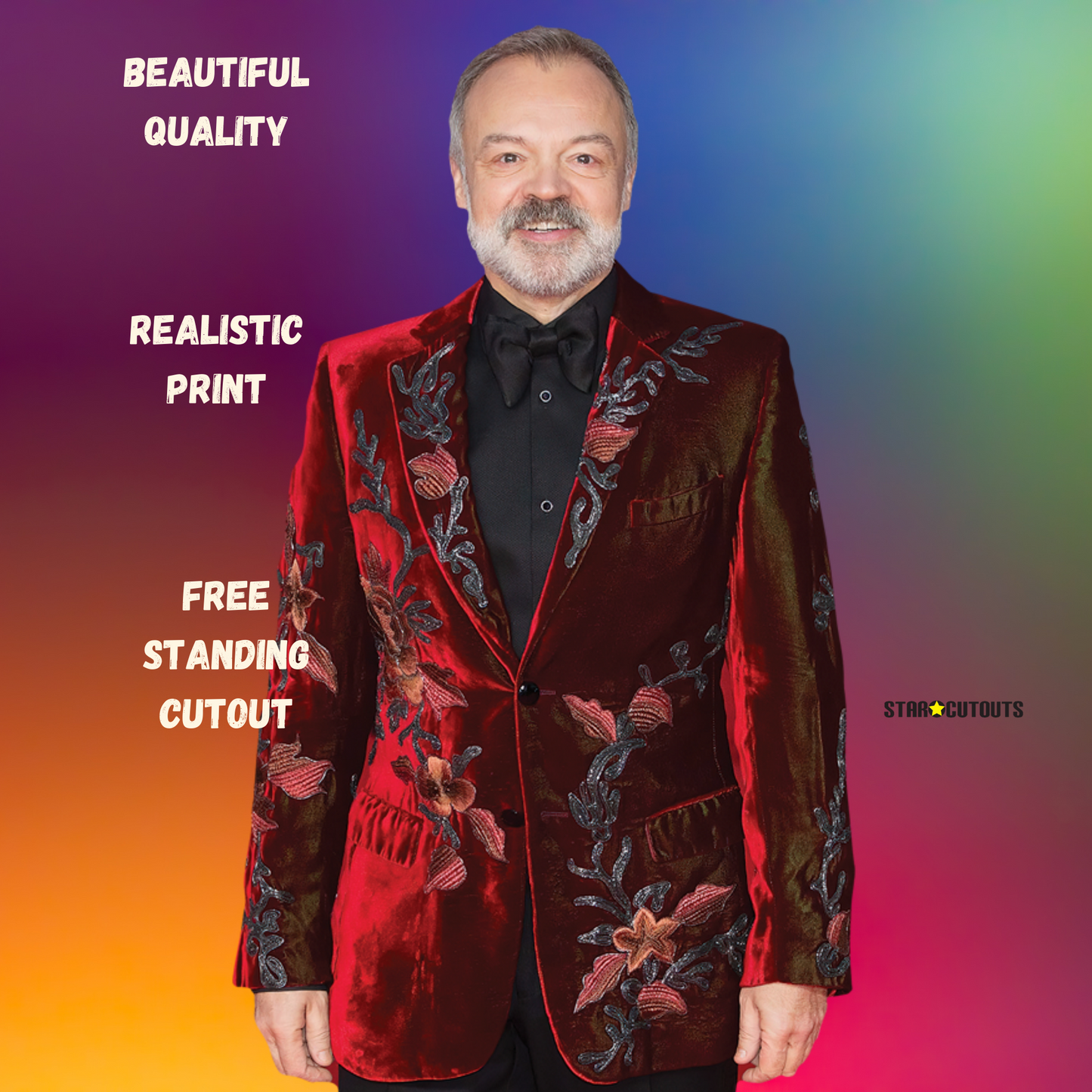 Graham Norton Cardboard Cut Out Life Size With Mini