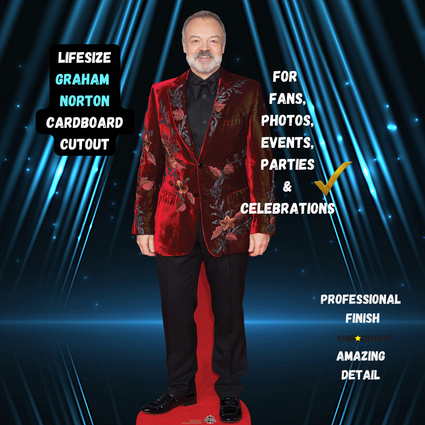 Graham Norton Cardboard Cut Out Life Size With Mini - mycardboardcutout
