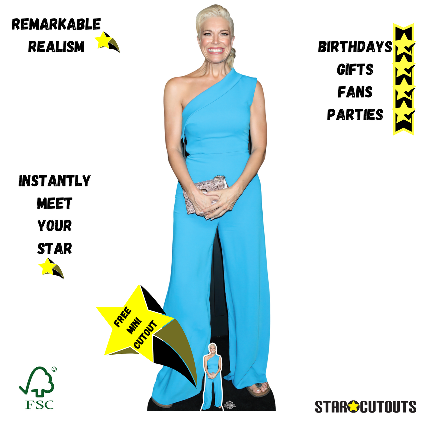 Hannah Waddingham Cardboard Cut Out Life Size With Mini - mycardboardcutout