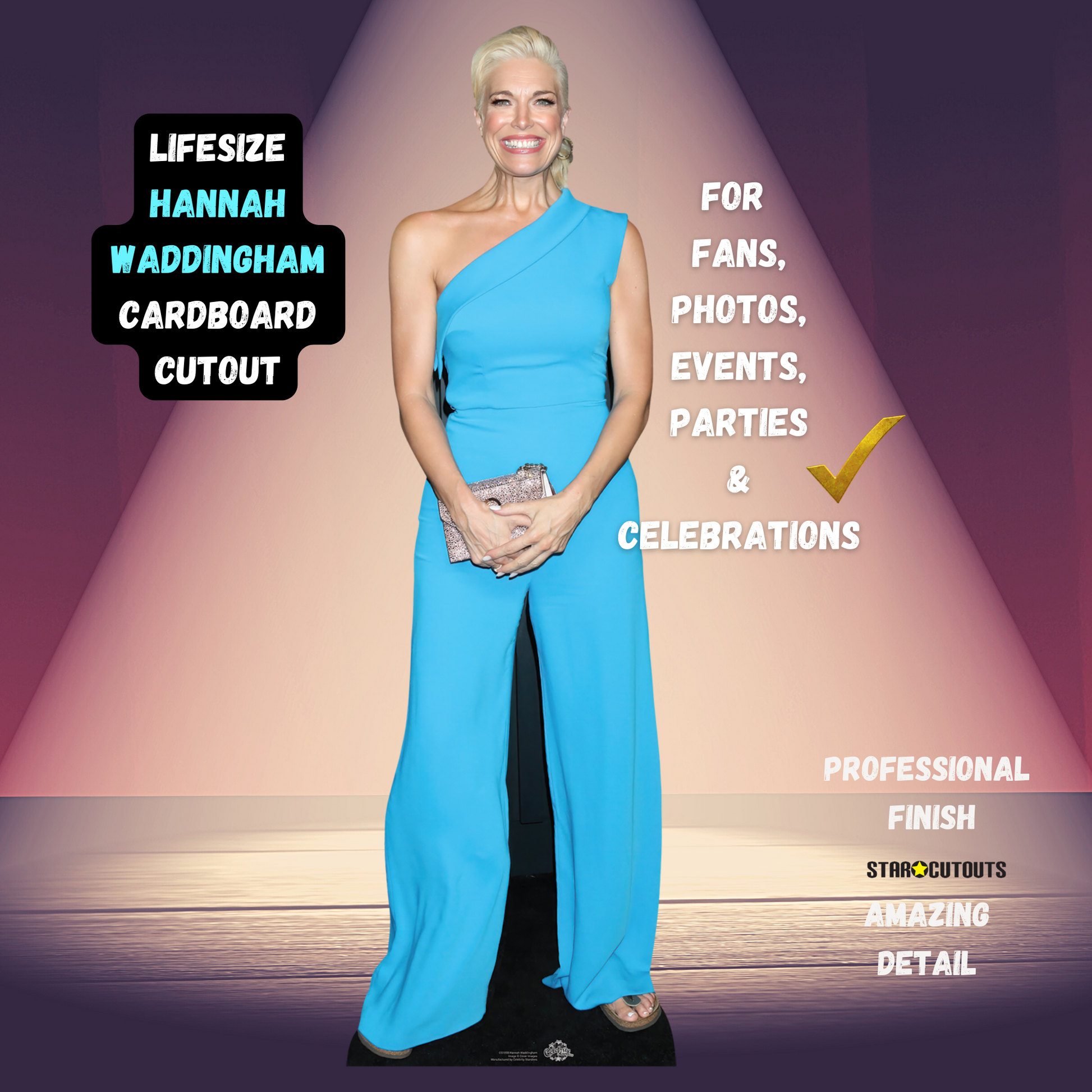 Hannah Waddingham Cardboard Cut Out Life Size With Mini - mycardboardcutout