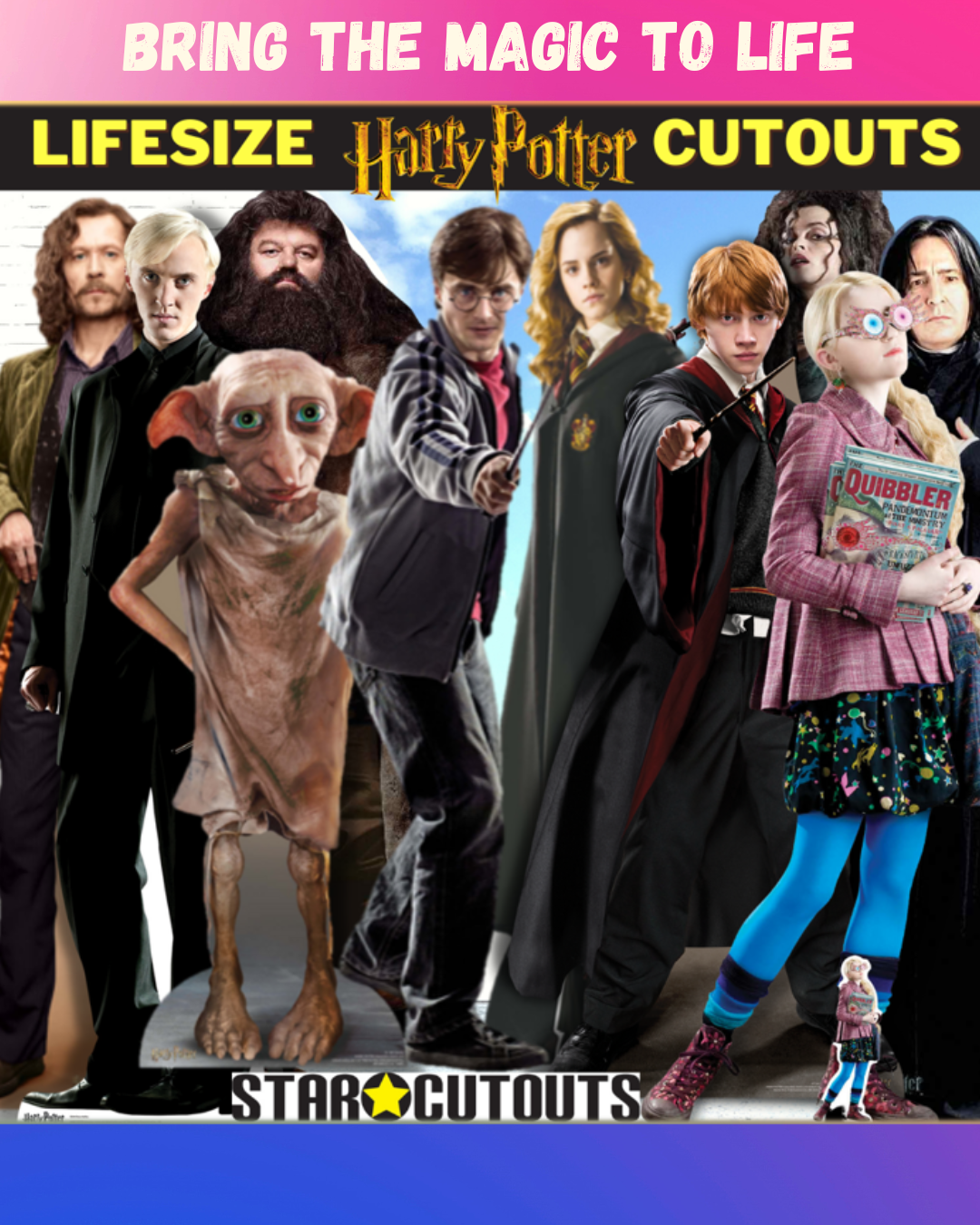Harry Potter Hogwarts School of Witchcraft and Wizardry Uniform Cardboard Cutout Lifesize