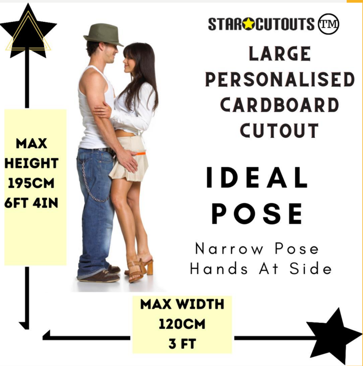 Personalised and Custom Cardboard Cutouts - Only Add To Cart Once  Image Is Approved