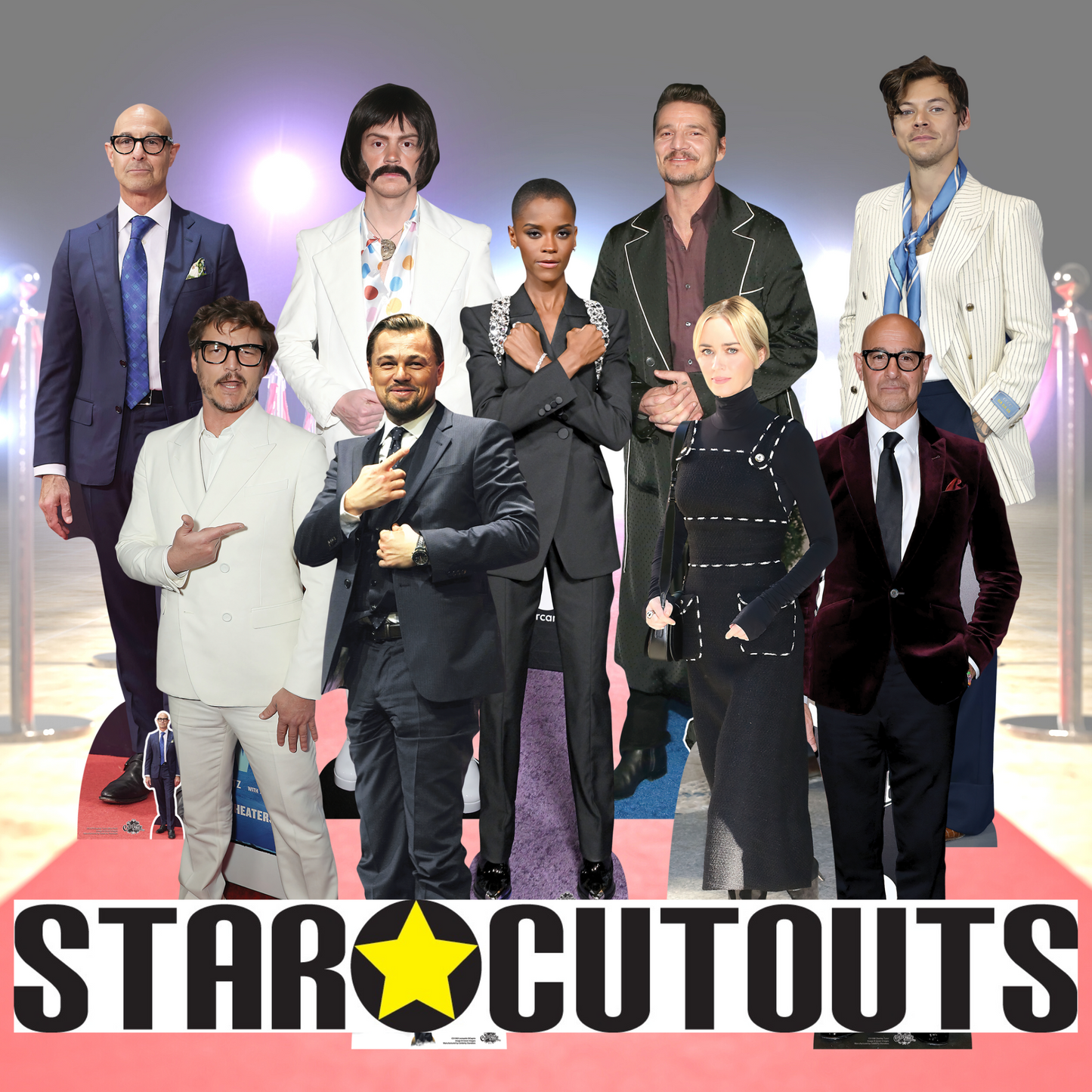 Pedro Pascal White Suit Cardboard Cutout - mycardboardcutout