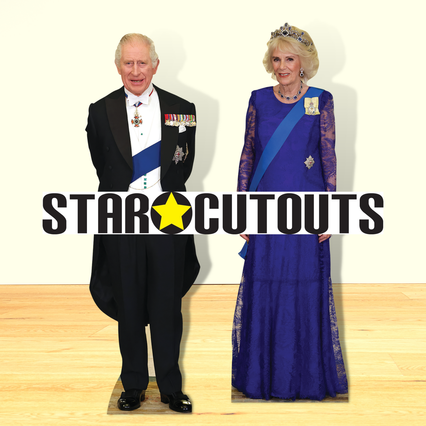 King Charles with Medals Cardboard Cutout - mycardboardcutout