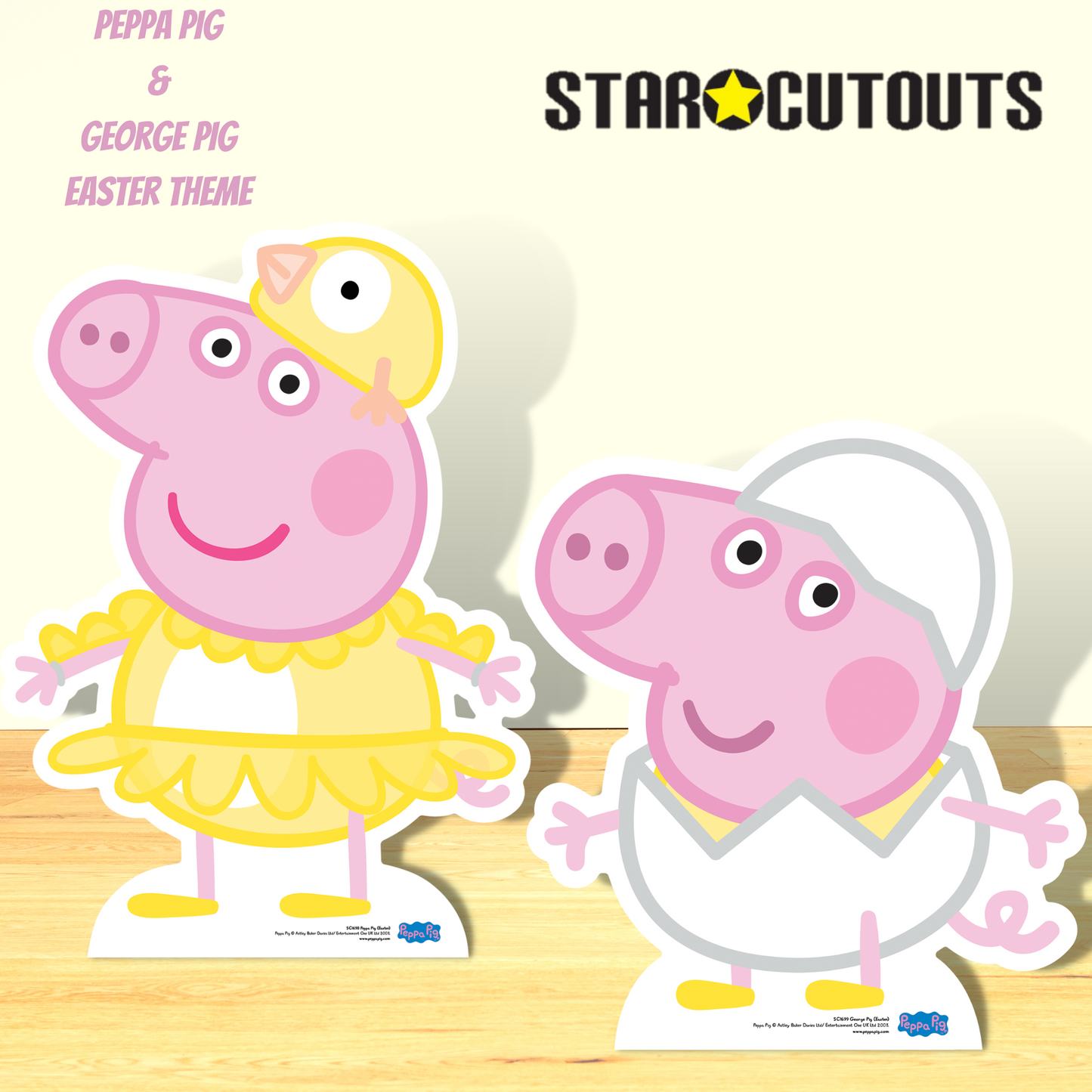 George Pig Egg Easter Cardboard Cutout - mycardboardcutout
