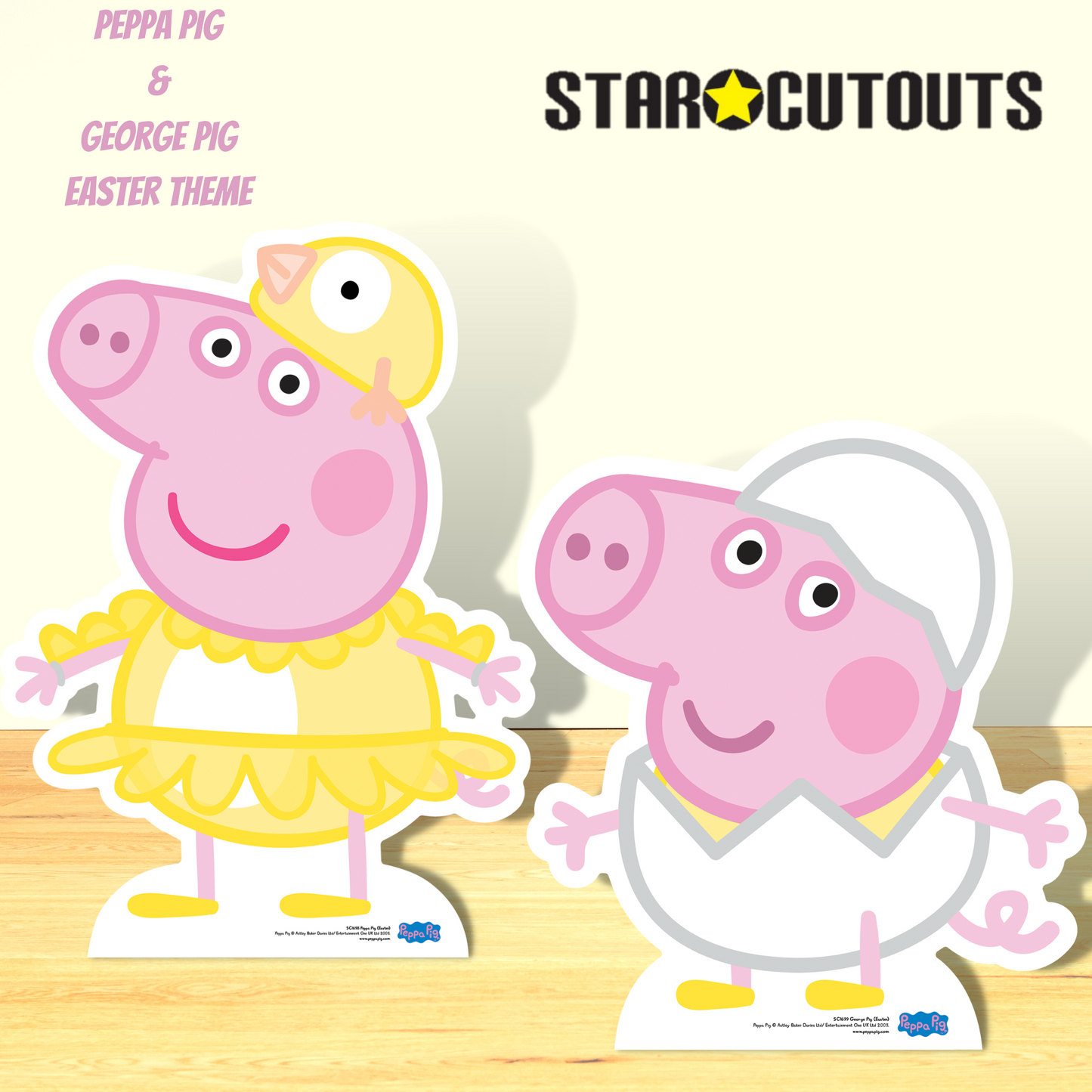 Peppa Pig Chicken Easter Cardboard Cutout