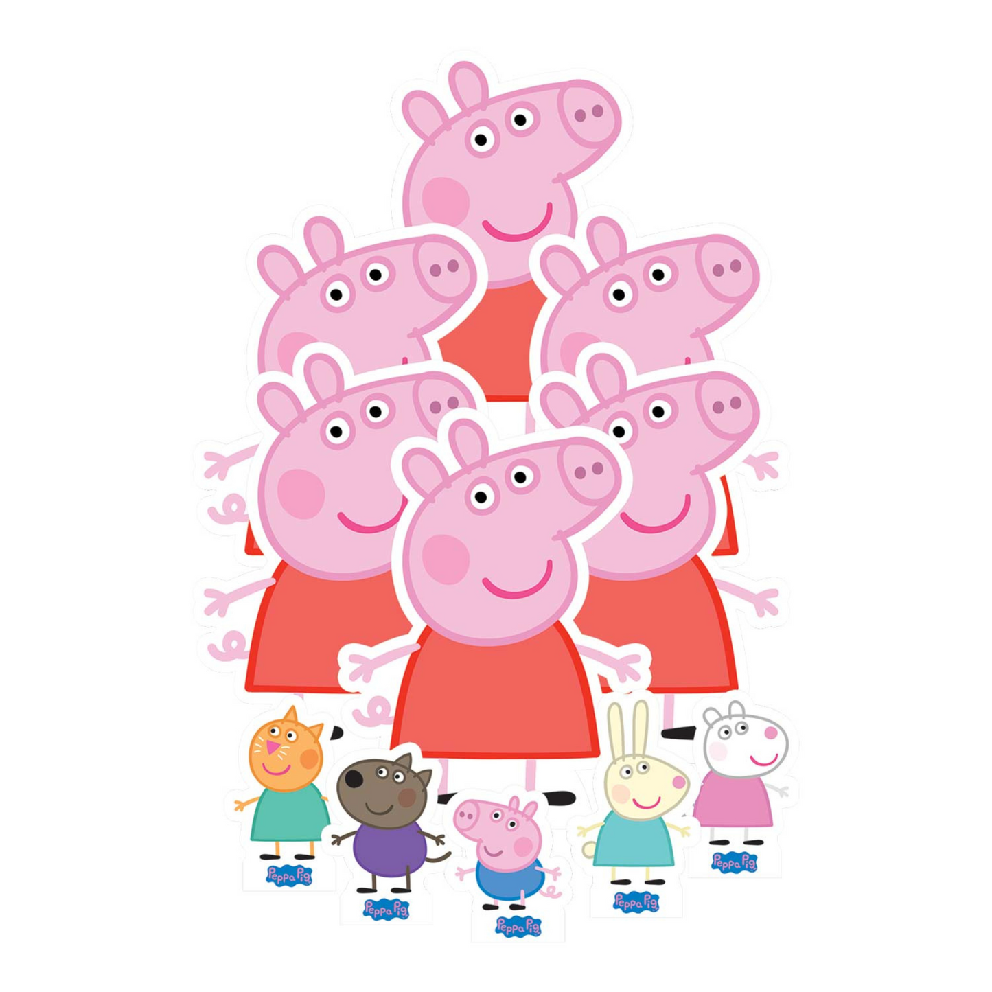 Peppa Pig Table Toppers Pack Ten Cut Outs - mycardboardcutout