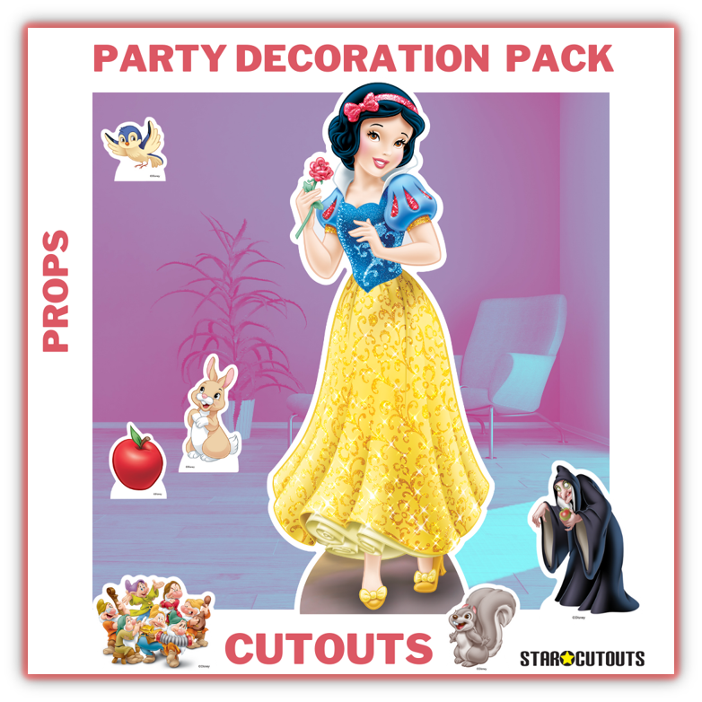 Beautiful Snow White Cardboard Cutout Party Decorations