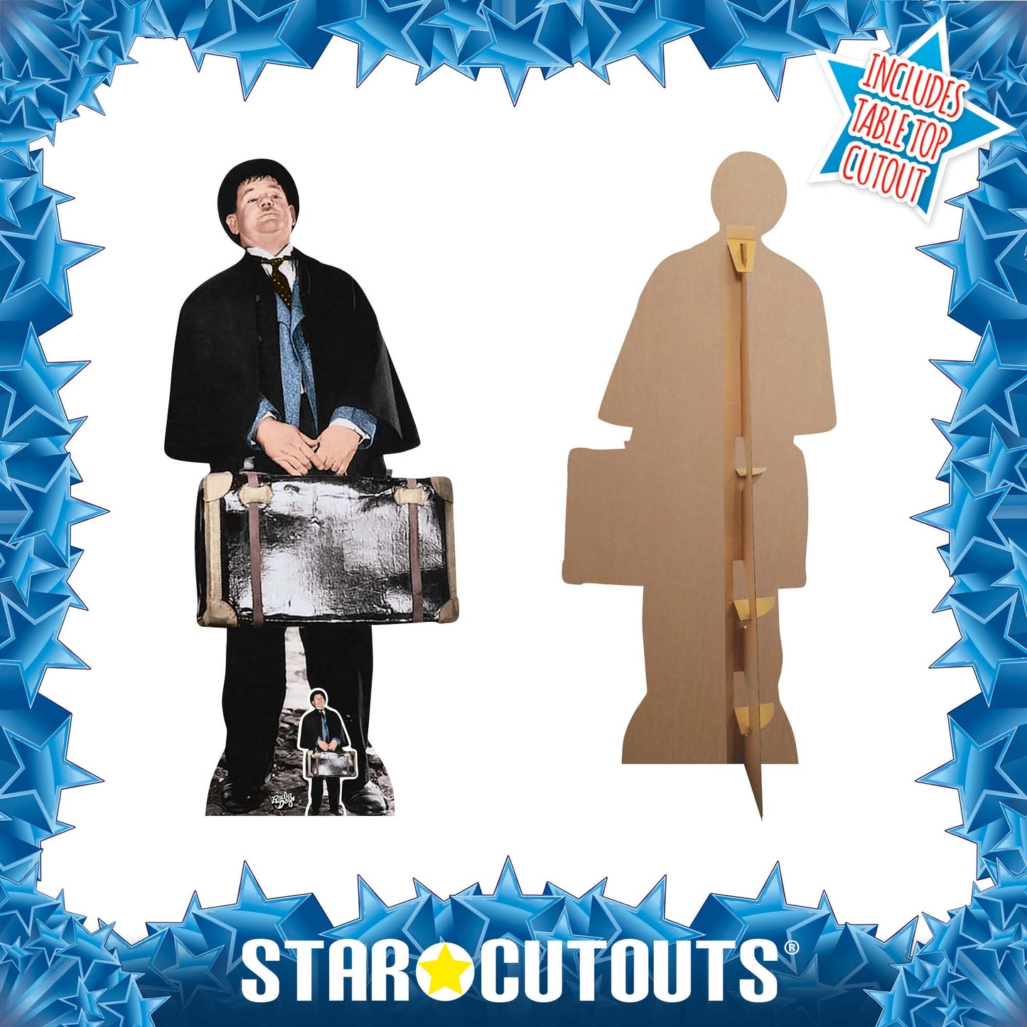 SC1047 Oliver Hardy Cardboard Cut Out Height 184cm