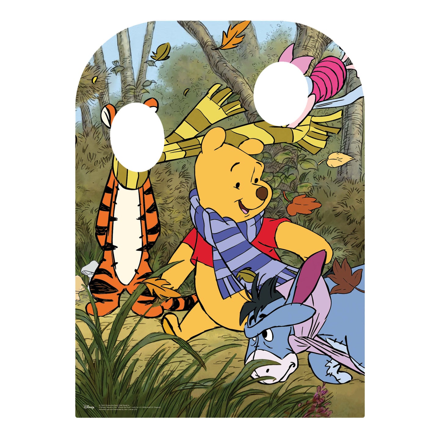 SC1063 Winnie the Pooh Hundred Acre Wood With Friends Stand-in Cardboard Cut Out Height 131cm