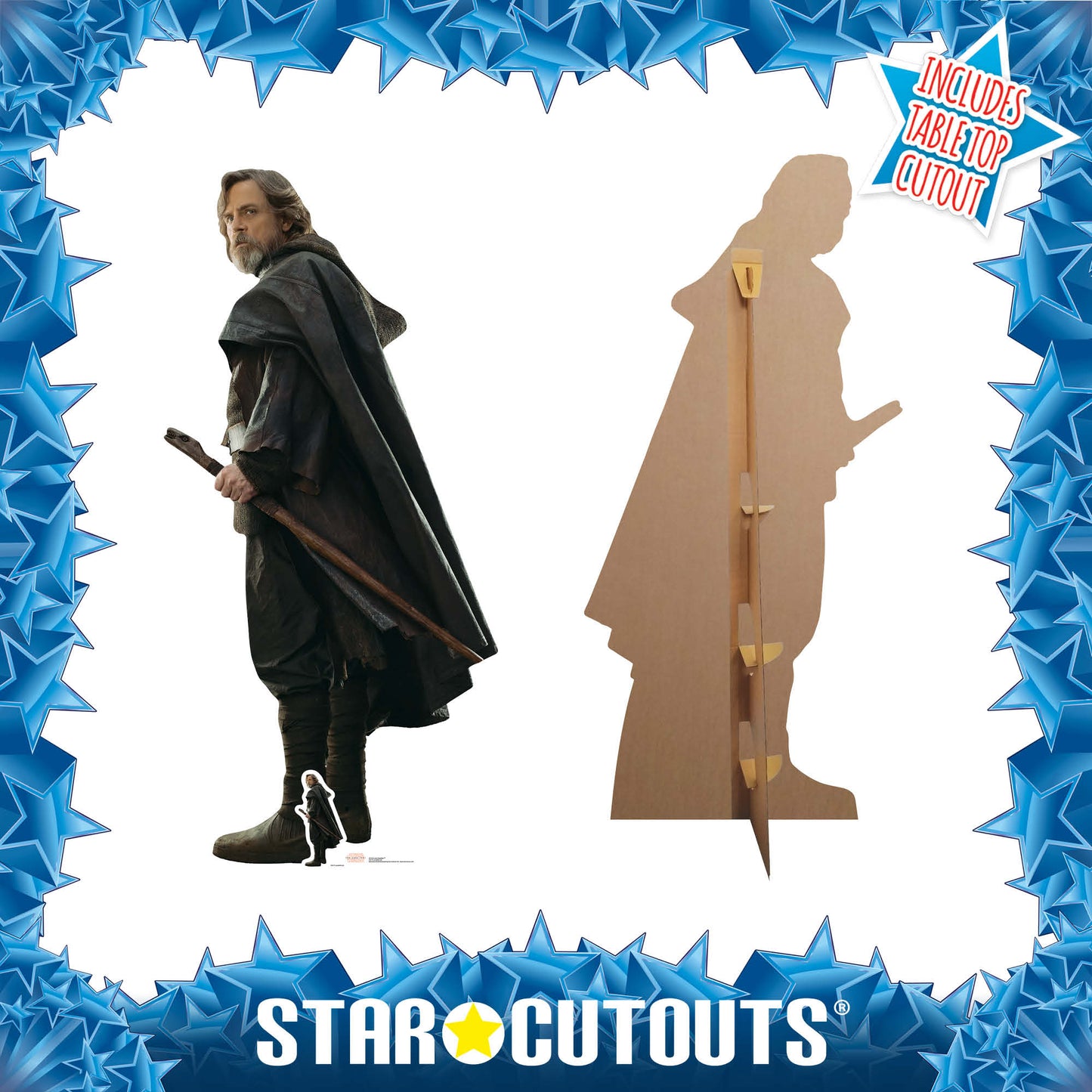 Luke Skywalker The Last Jedi Cardboard Cut Out Height 178cm