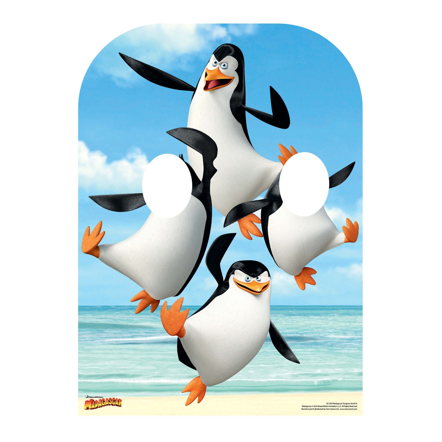 SC1223 Madagascar Penguins Only Stand-In Cardboard Cut Out Height 130cm