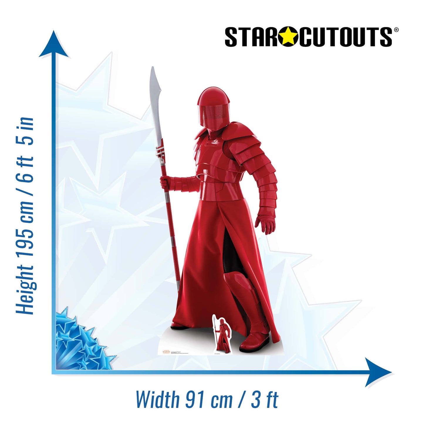 Praetorian Guard Naginata The Last Jedi Cardboard Cut Out Height 195cm