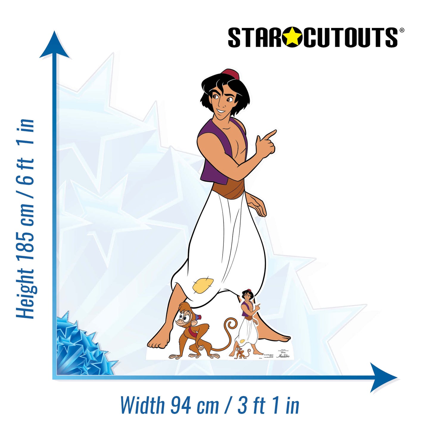 Aladdin Classic Cardboard Cut Out Height 185cm