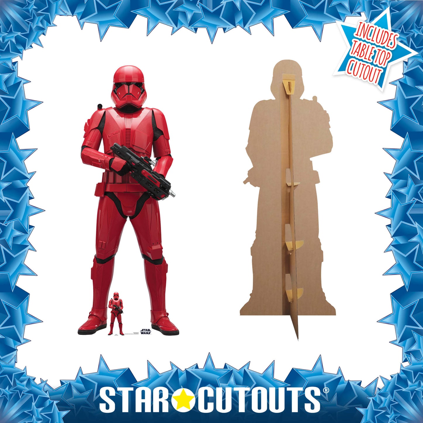 Star Wars Red Sith Trooper The Rise of Skywalker Cardboard Cut Out Height 181cm