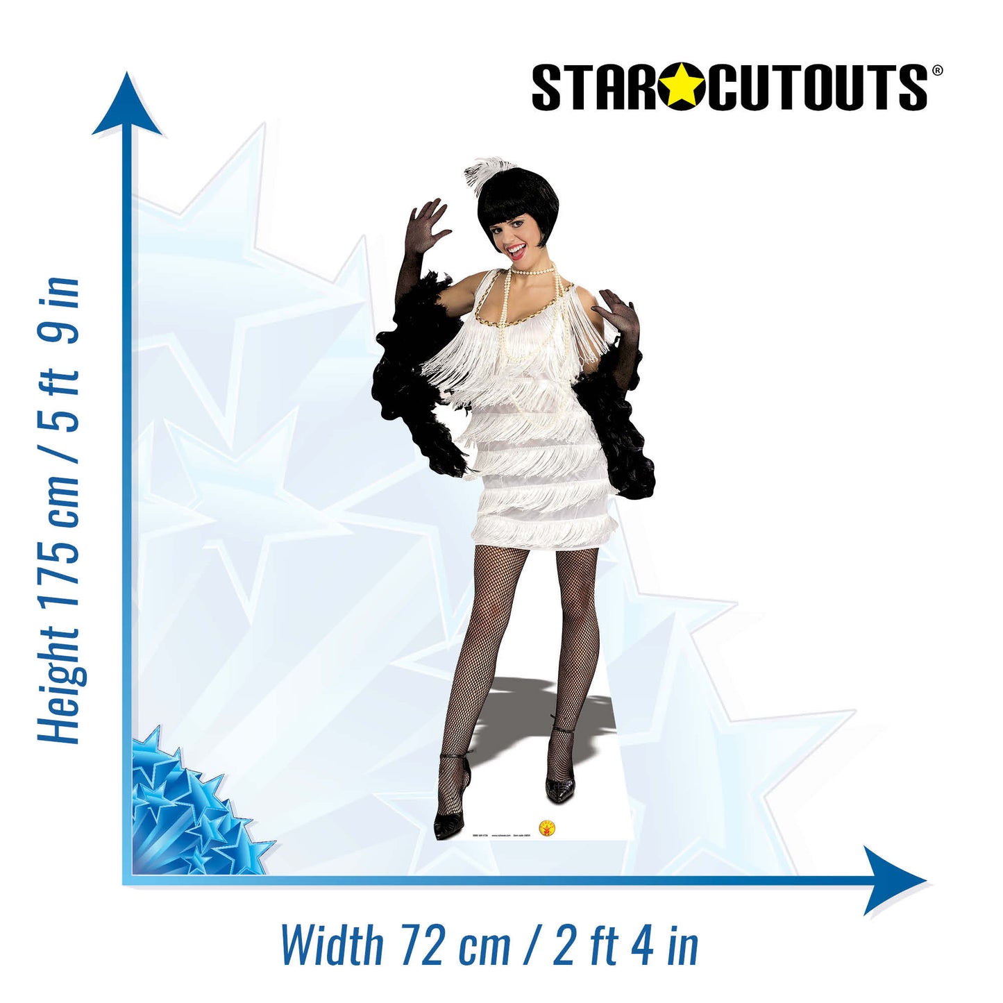 SC214 Broadway Babe Cardboard Cut Out Height 175cm