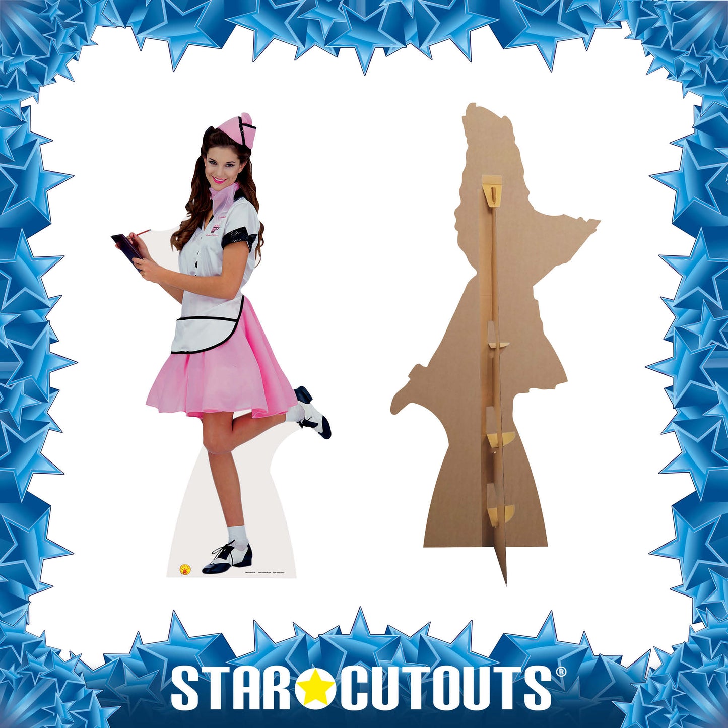 SC216 Soda Pop Girl Cardboard Cut Out Height 176cm