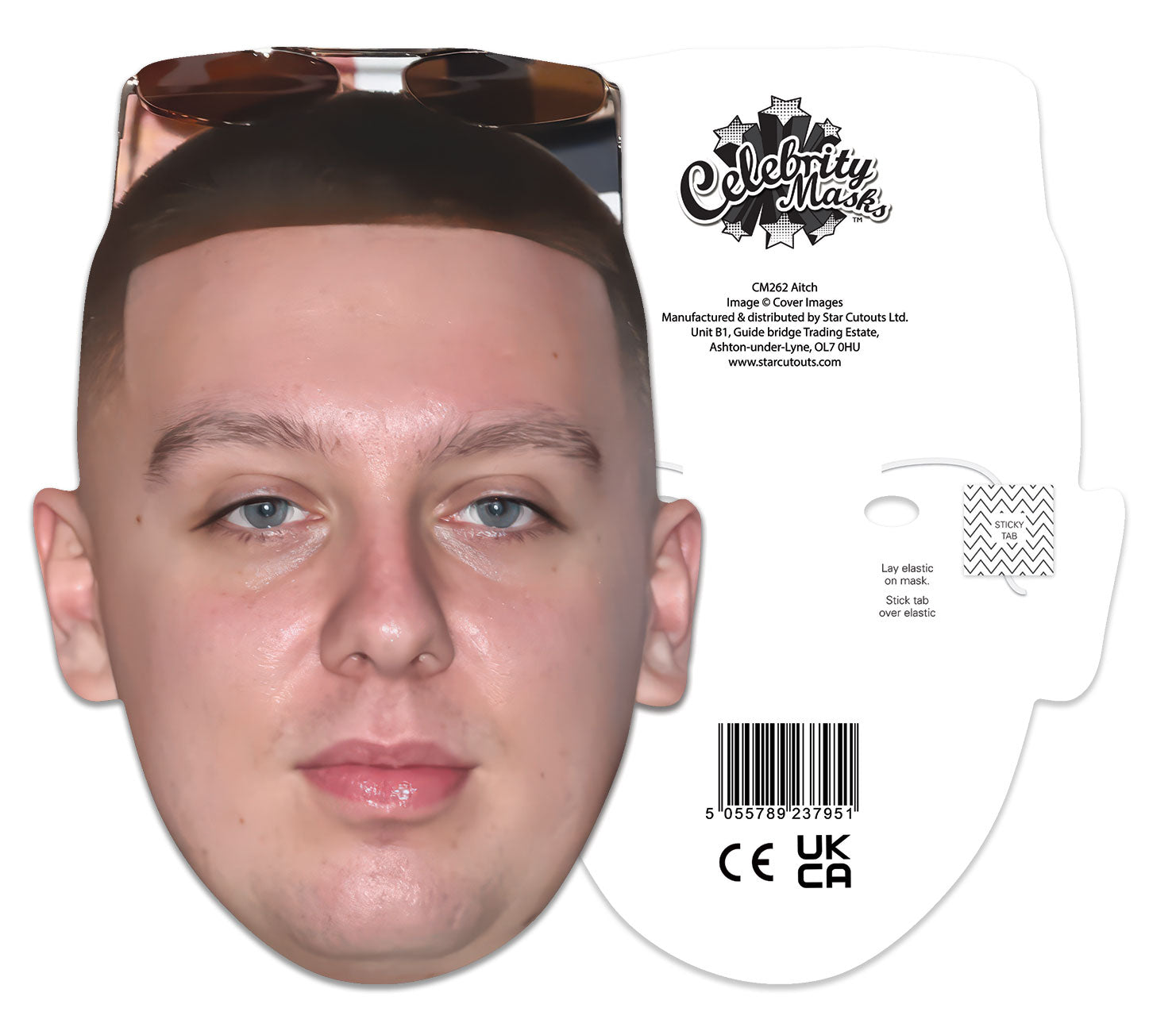 CM262 Aitch Single Cardboard Face Mask