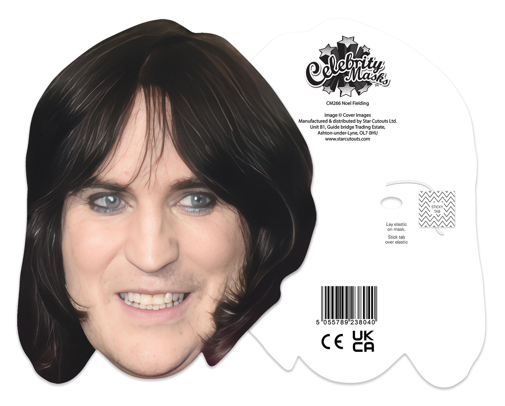 CM266 Noel Fielding Single Cardboard Face Mask