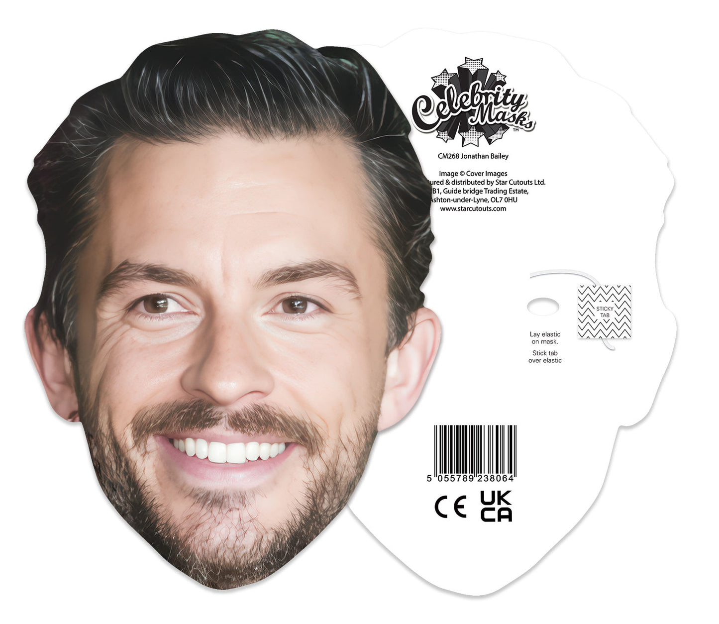 CM268 Jonathan Bailey Single Cardboard Face Mask