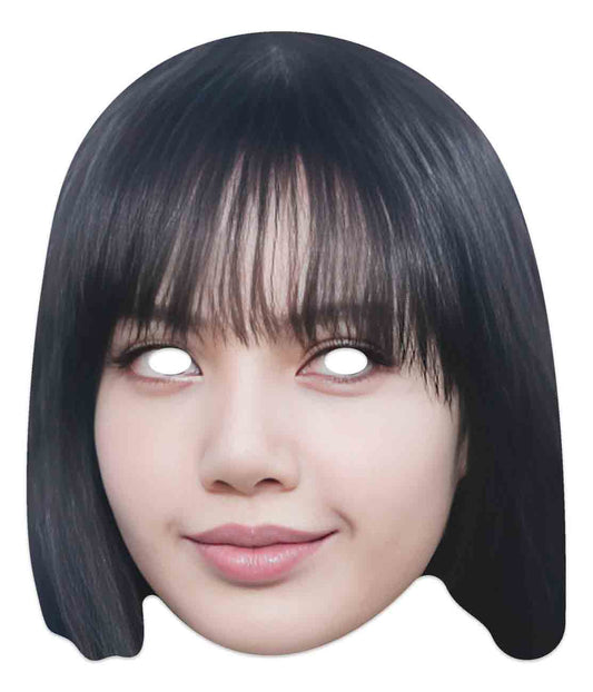 CM270 Lisa Black Pink Single Cardboard Face Mask