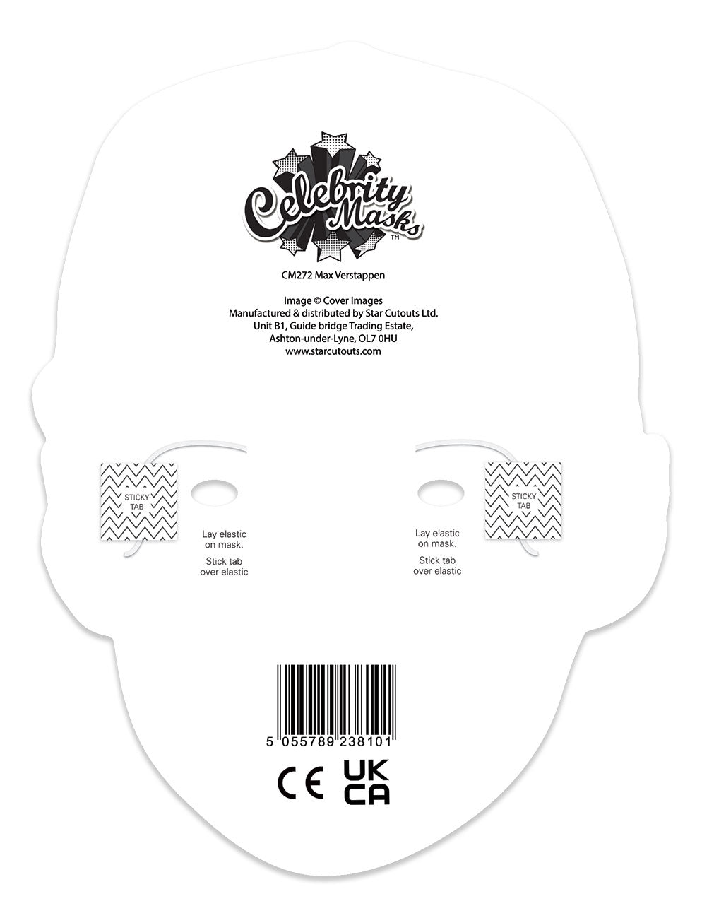 CM272 Max Verstappen Cardboard Face Mask