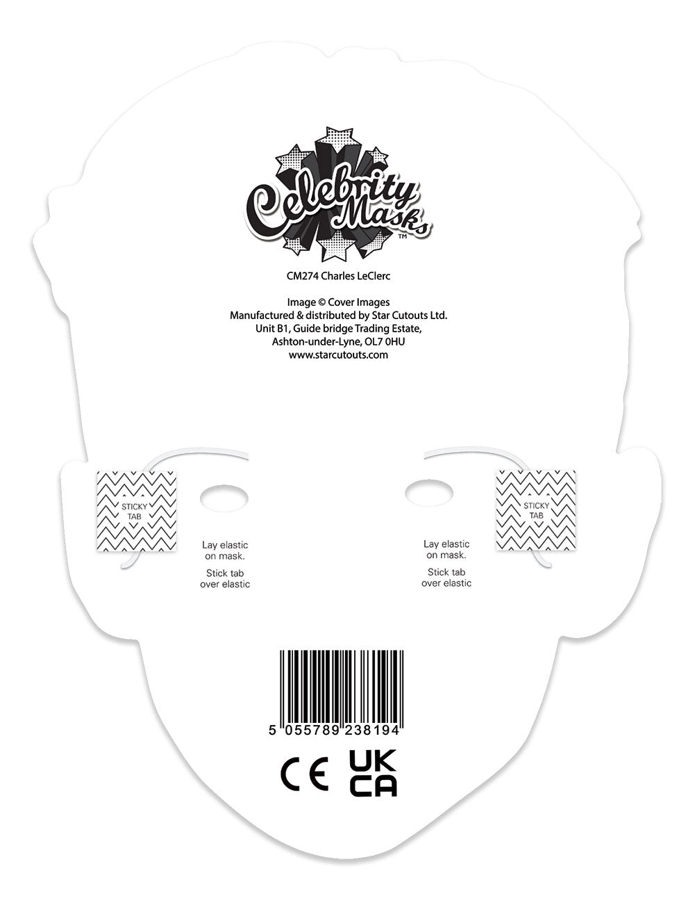 CM274 Charles LeClerc Cardboard Face Mask