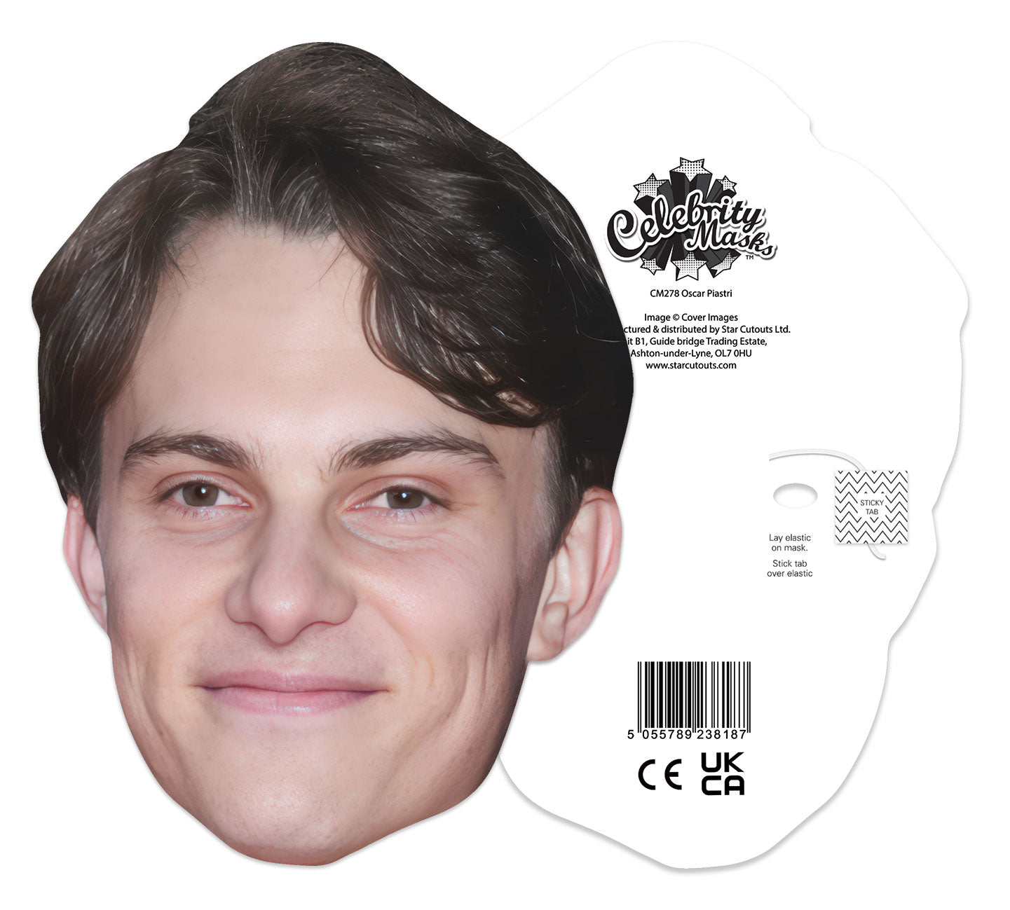 CM278 Oscar Piastri Cardboard Face Mask
