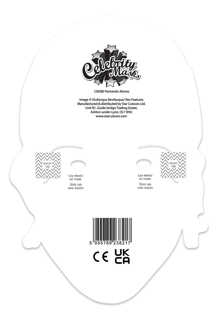 CM280 Fernando Alonso Cardboard Face Mask