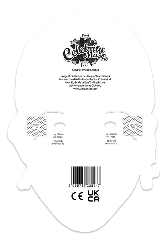 CM280 Fernando Alonso Cardboard Face Mask