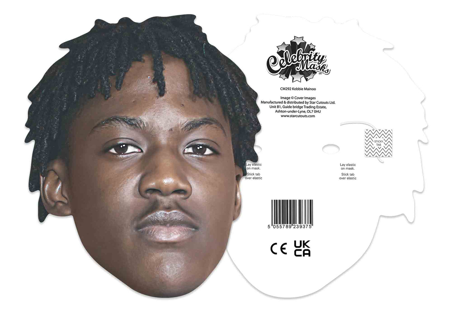 CM292 Kobbie Mainoo Single Cardboard Face Mask England Football Theme