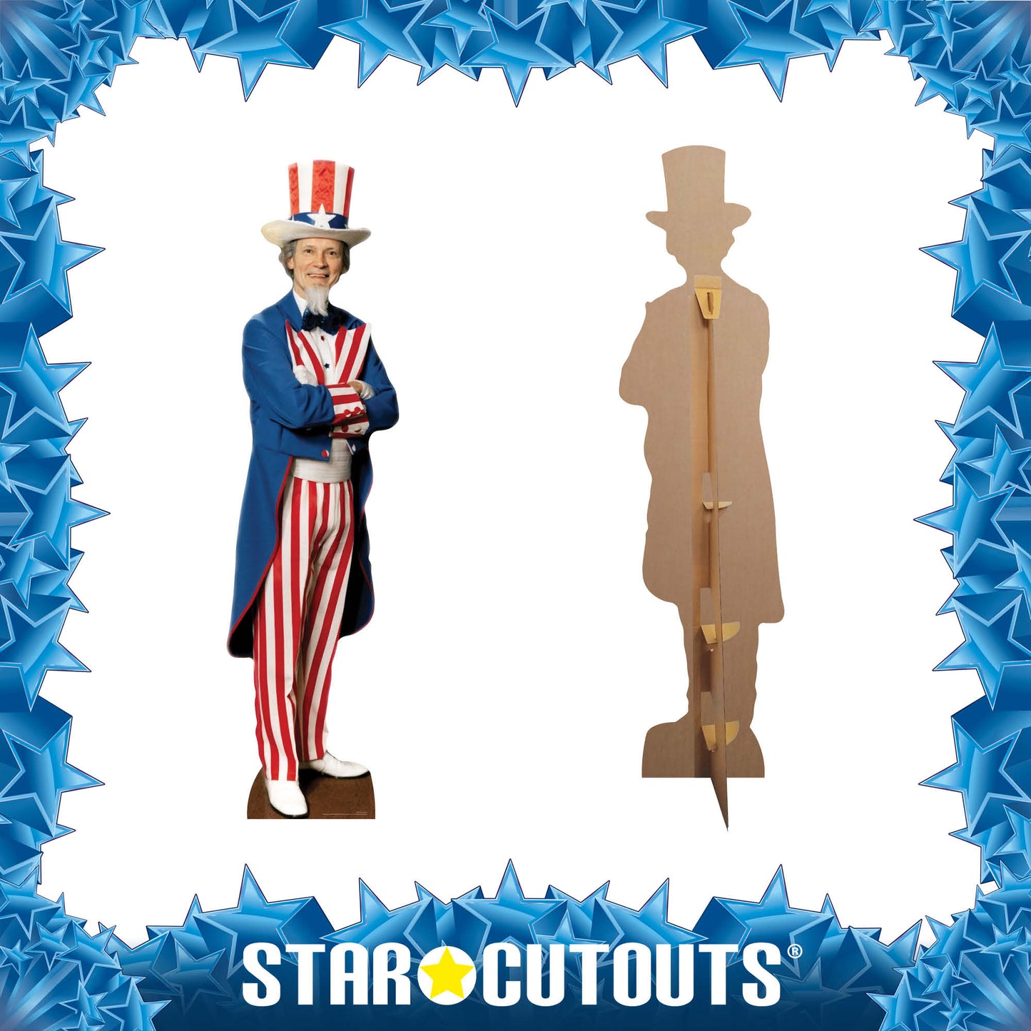 SC379 Uncle Sam Cardboard Cut Out Height 185cm