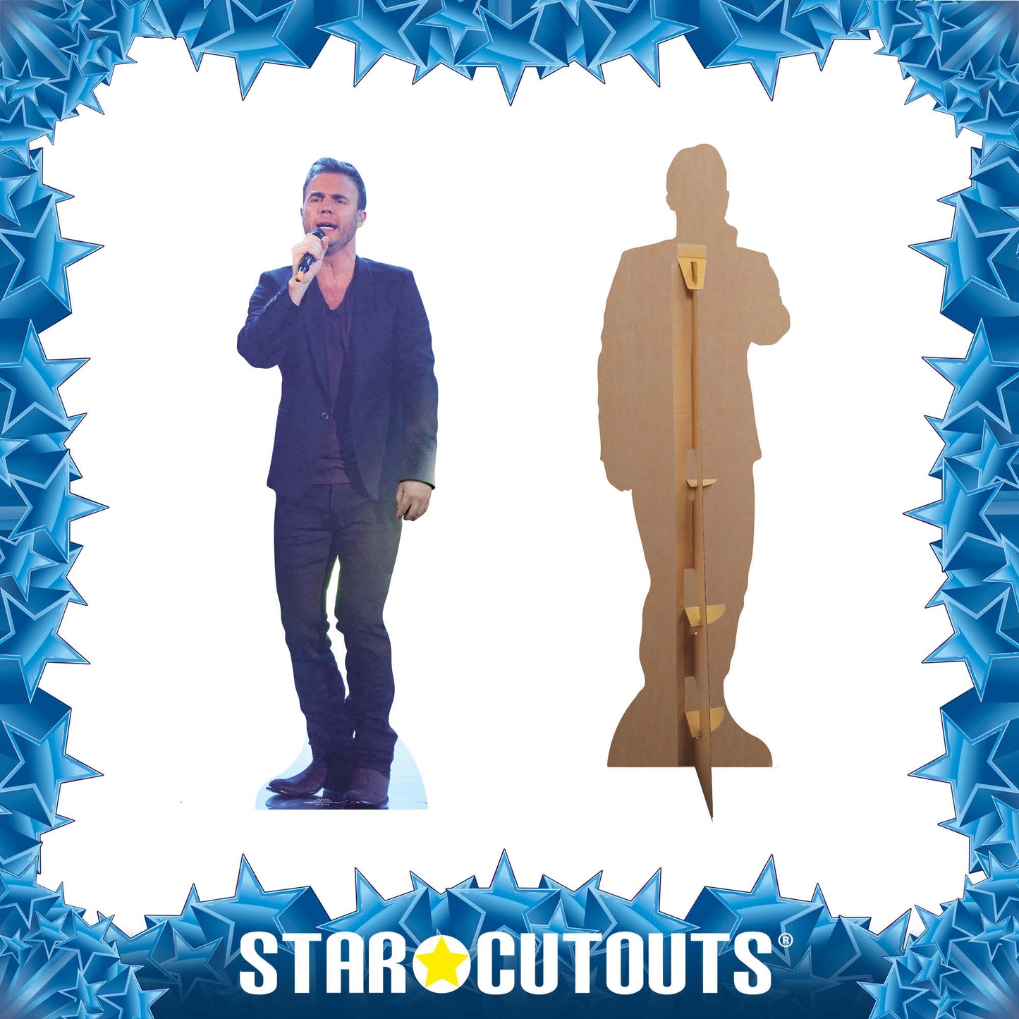 CS434 Gary Barlow Height 180cm Lifesize Cardboard Cut Out With Mini