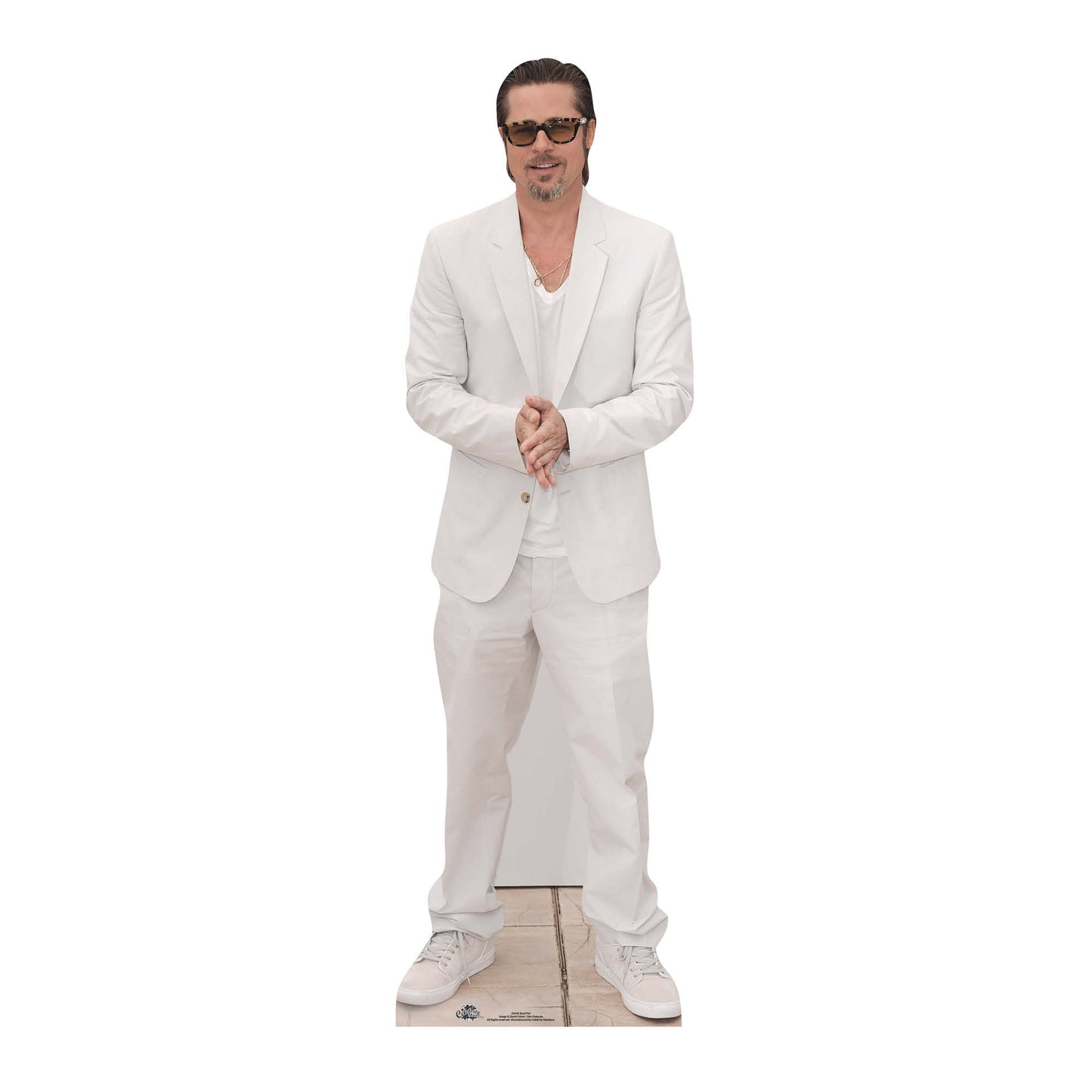 CS442 Brad Pitt Height 180cm Lifesize Cardboard Cut Out With Mini - mycardboardcutout