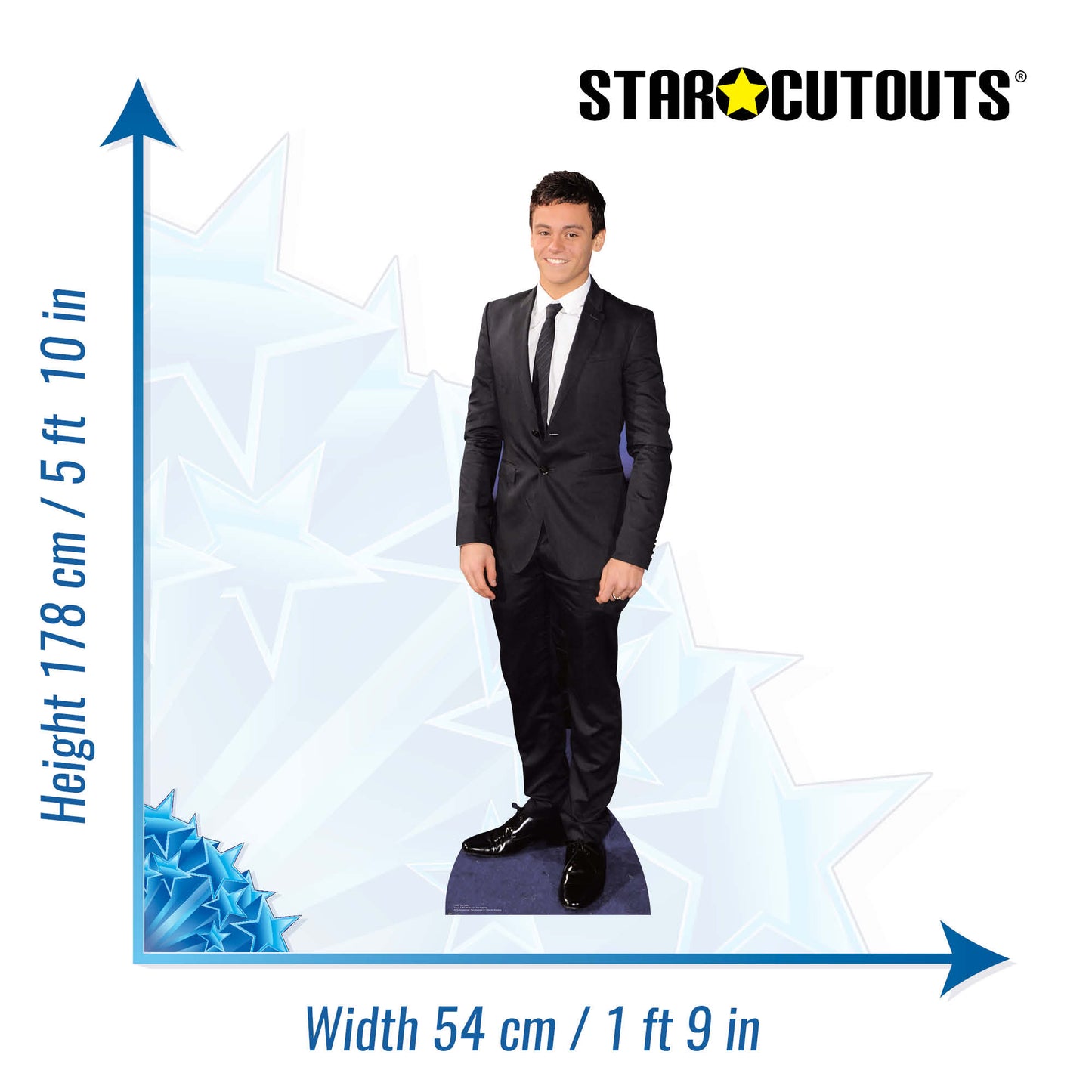 CS465 Tom Daley Height 178cm Lifesize Cardboard Cutout - mycardboardcutout