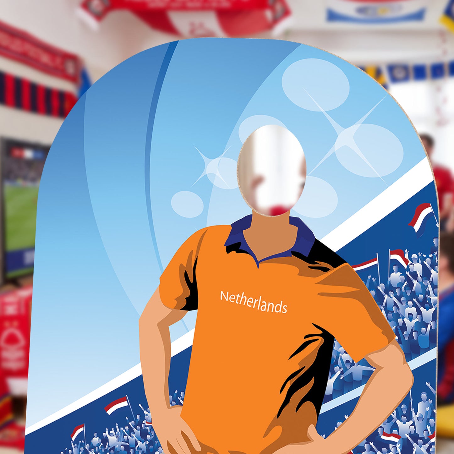 SC4940 Netherlands Football World Tournament Cup Stand-in Cardboard Cutout Height 190cm
