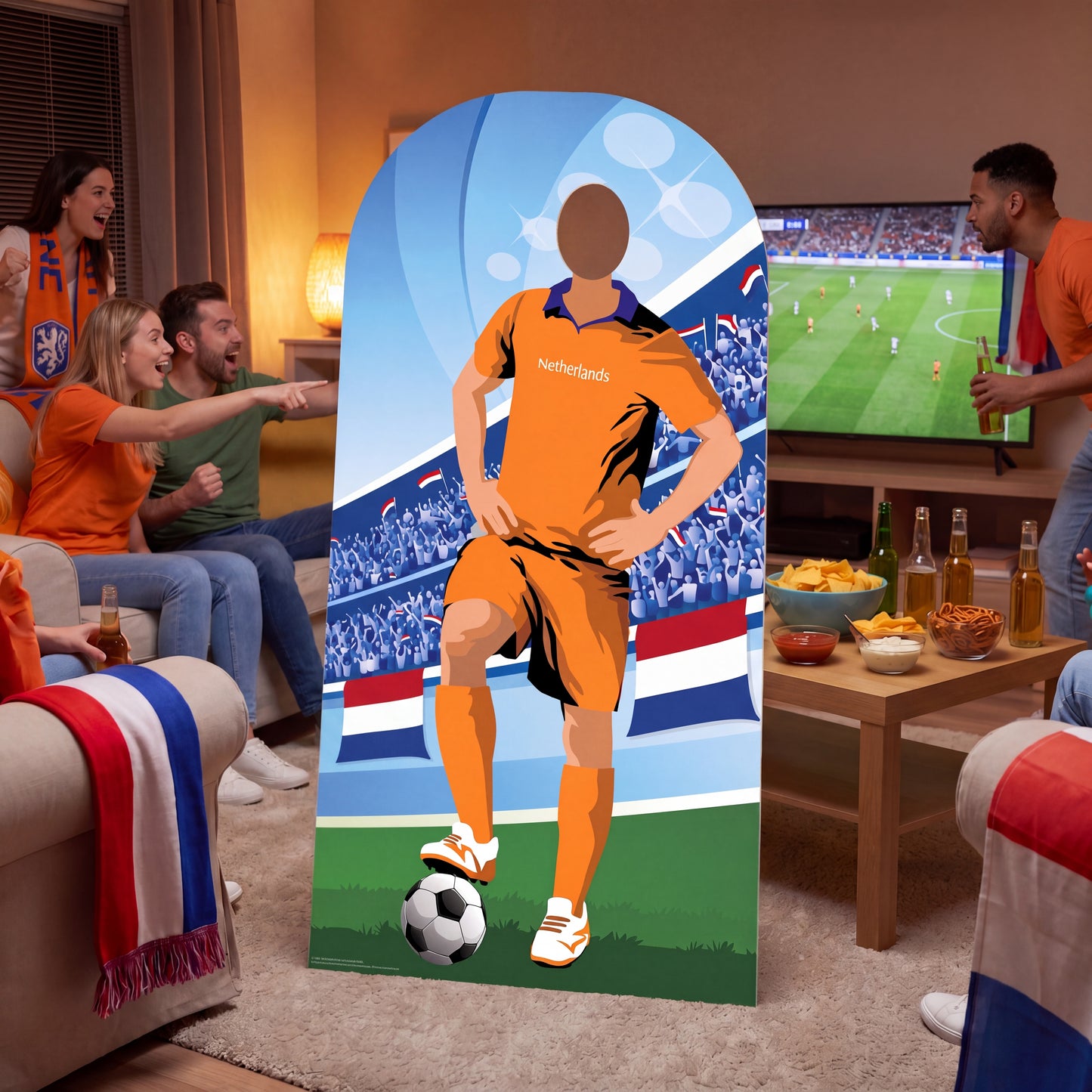 SC4940 Netherlands Football World Tournament Cup Stand-in Cardboard Cutout Height 190cm
